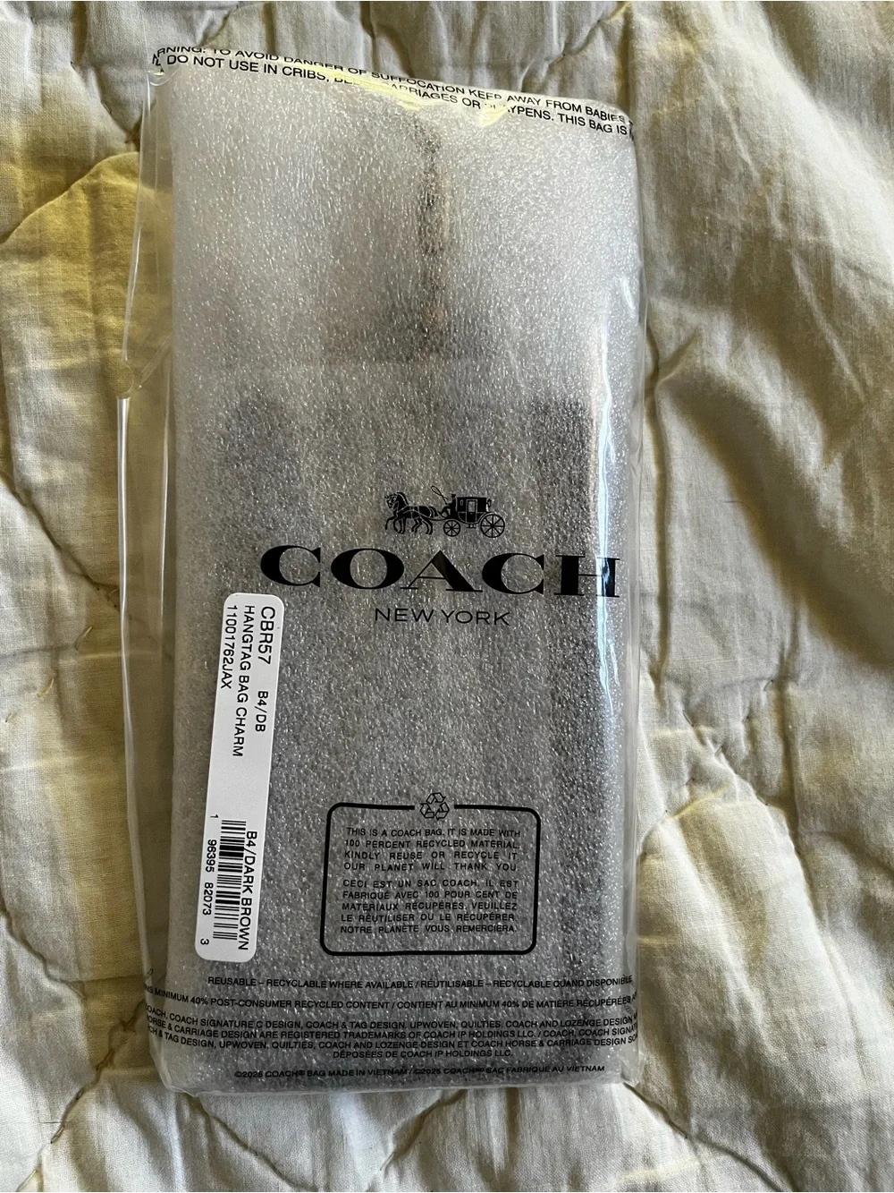 COACH Xtra Large Maple Hangtag Charm - Picture 7 of 8